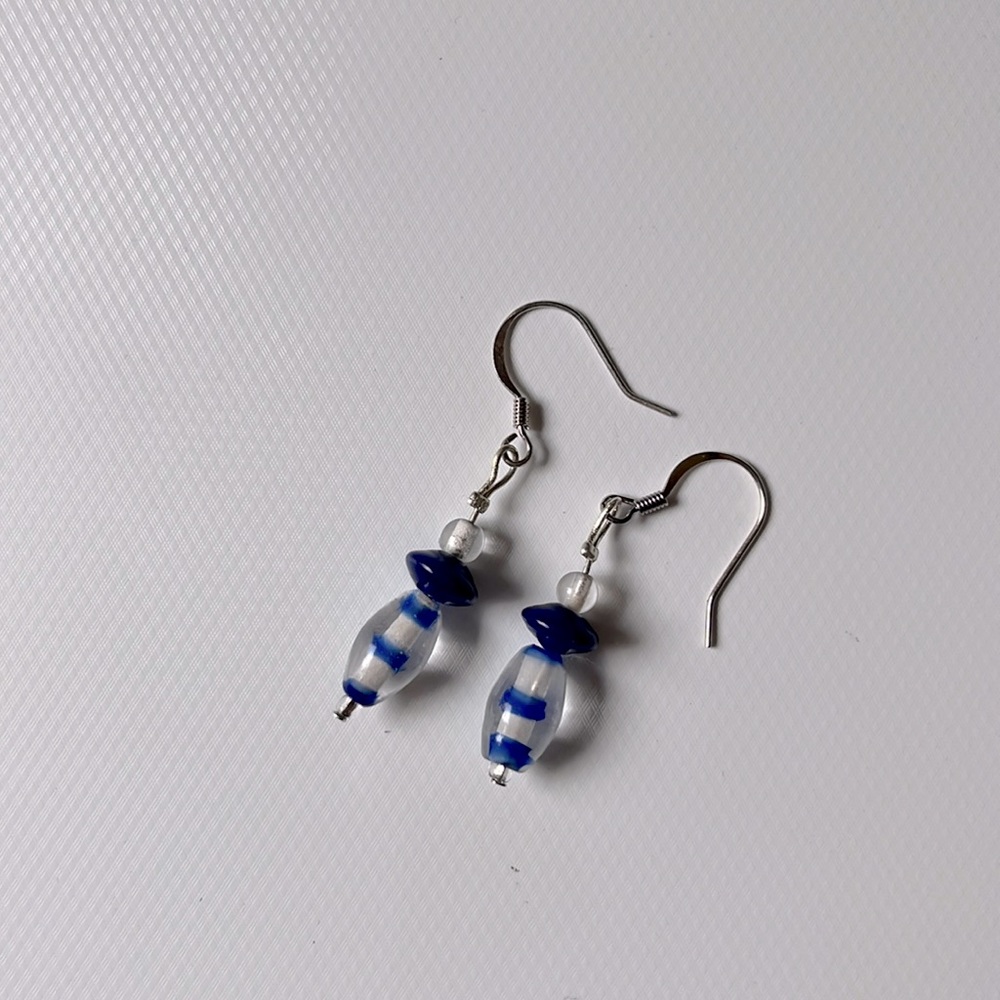Royal Blue Dangle Earrings
